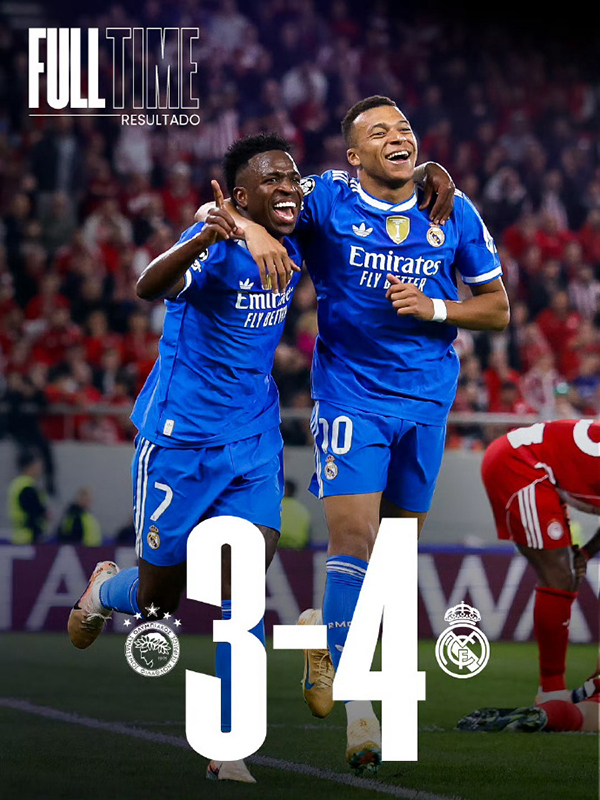 11月27日 欧冠第5轮 奥林匹亚科斯vs皇家马德里 全场录像及集锦