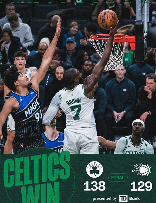 11月24日 NBA常规赛 魔术vs凯尔特人 全场录像及集锦