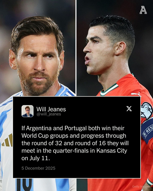 阿根廷葡萄牙若小组头名出线,<a href=/qiuxingziliao/zuqiujingsai/119.html target=_blank class=infotextkey>梅西</a>C罗1/4决赛将提前相遇