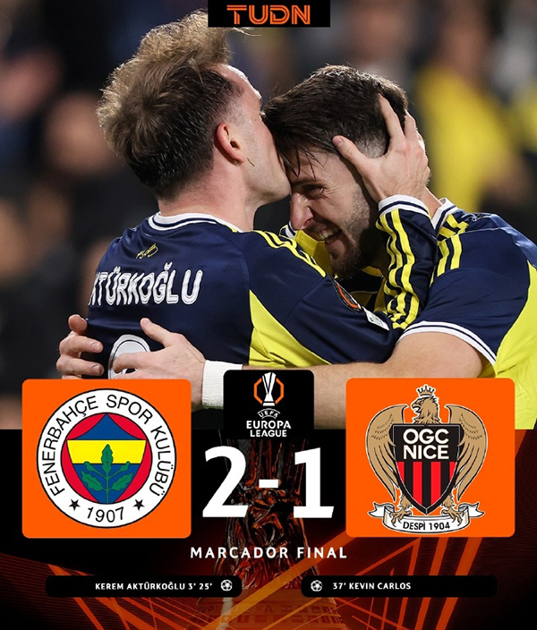 欧联杯第2轮战报：费内巴切2-1尼斯，阿克蒂尔科奥卢双响+造险，土超豪门取下欧战首胜