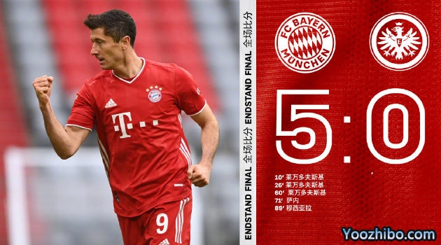 <a href=/zuqiujingsai/bayern/ target=_blank class=infotextkey>拜仁</a>慕尼黑5-0法兰克福